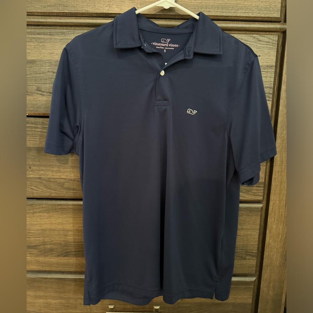 Men’s Vineyard Blue Short Sleeve Polo - Size Small